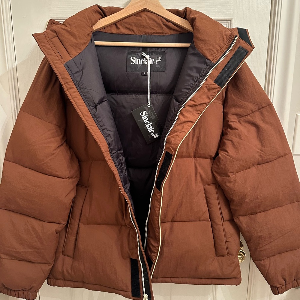 Sinclair Brown Puffer Script 2.0 Jacket - Picture 3 of 6